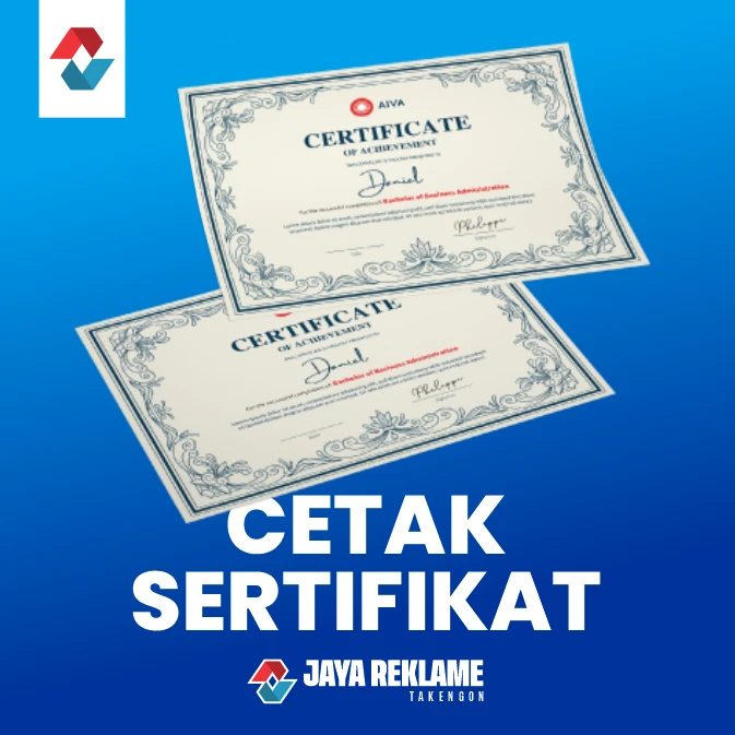 Cetak Sertifikat Printing Riau Pekanbaru
